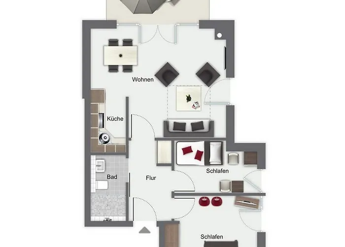 Strandvilla Niklot 04 아파트 *